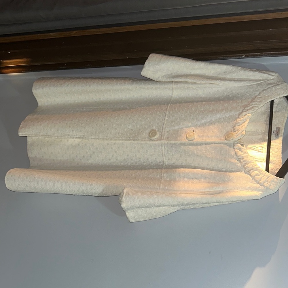 Semantiks Cream Textured Blouse